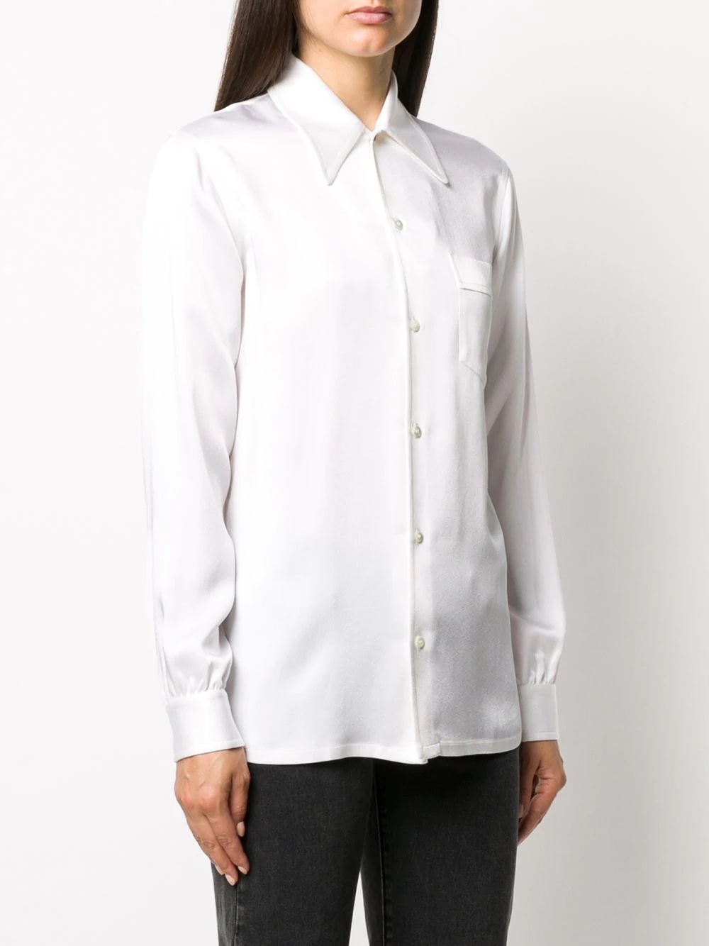 elongated long-sleeve shirt - 3