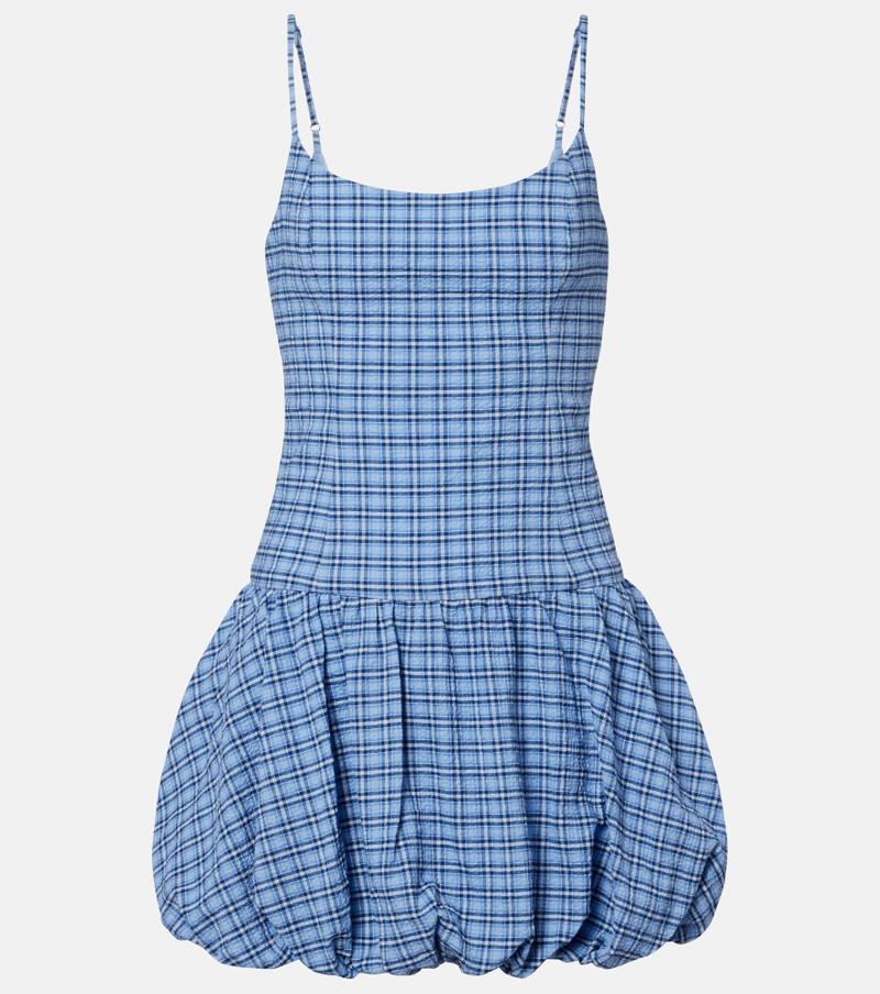 Pelea checked cotton minidress 1