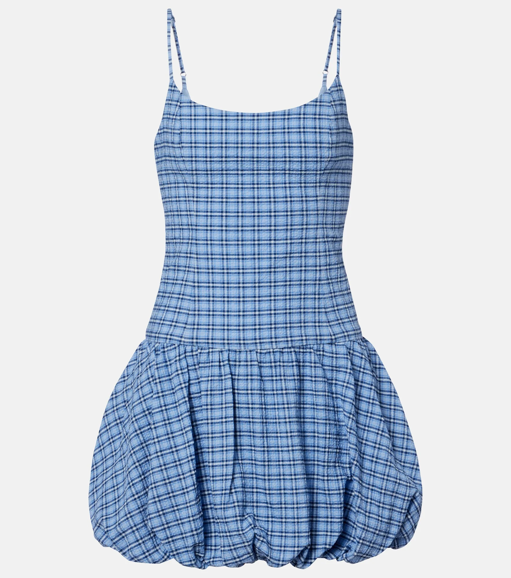 Pelea checked cotton minidress - 1