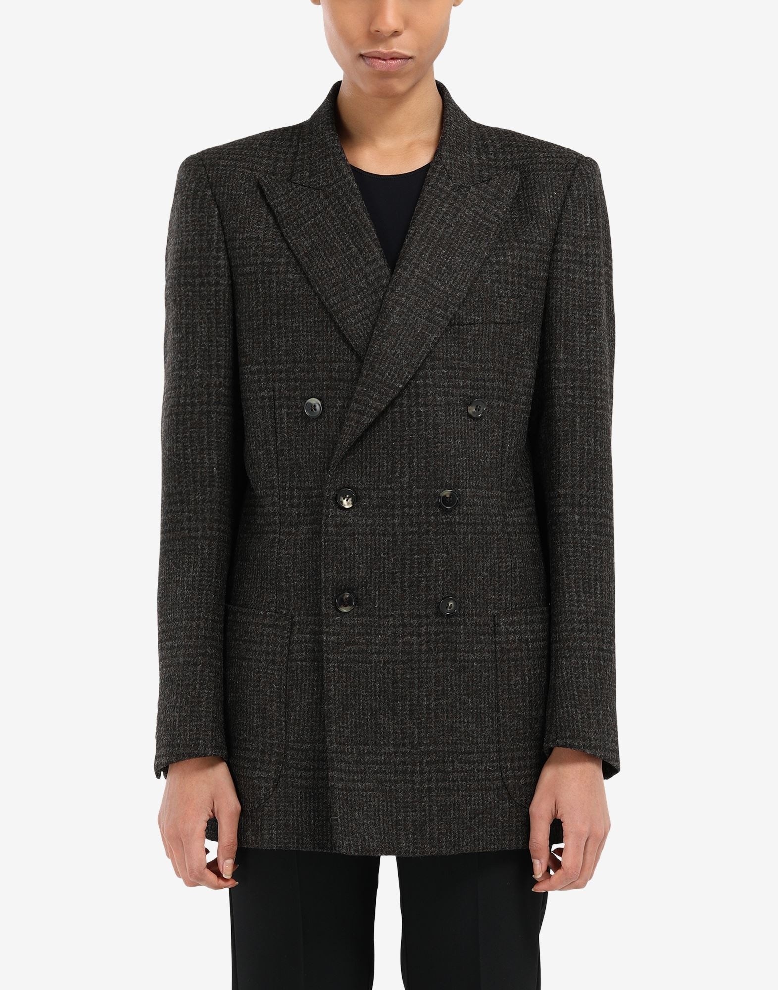 Wool check blazer - 5