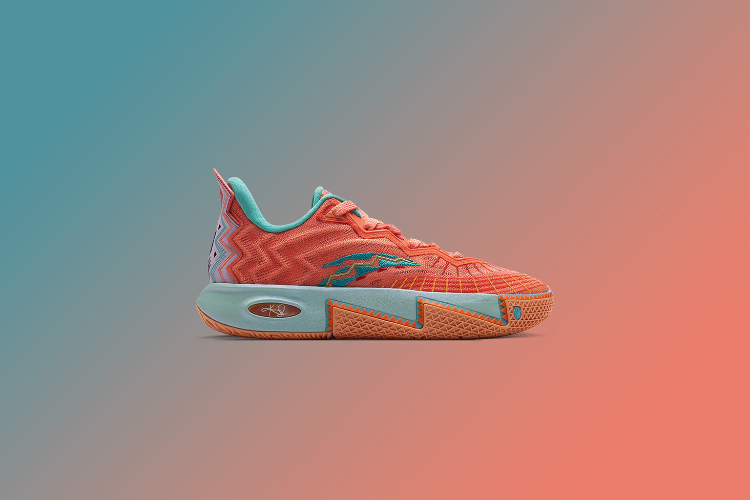ANTA X KYRIE IRVING KAI 2 'SUN' - ORANGE/GREEN/PURPLE - 5