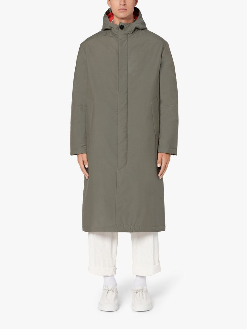 Mackintosh FIRENZE DARK OLIVE RAIN SYSTEM WOOL BLEND HOODED THINDOWN PARKA | GMF-301 outlook