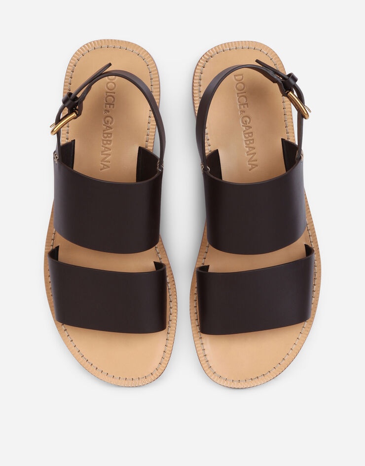 Calfskin pantheon sandals - 4