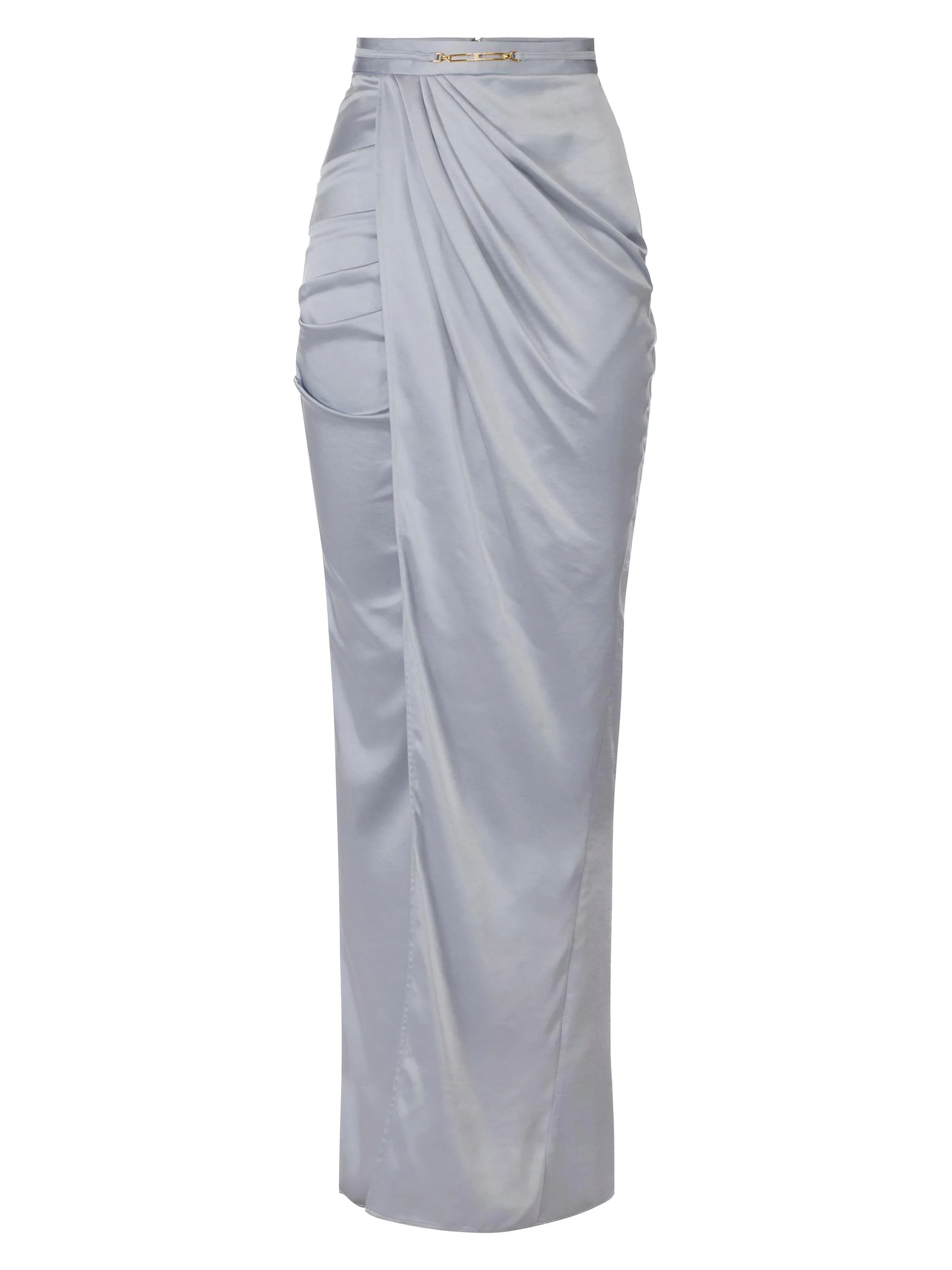 Women's Satin Wrap Maxi Skirt - Starlight - 1