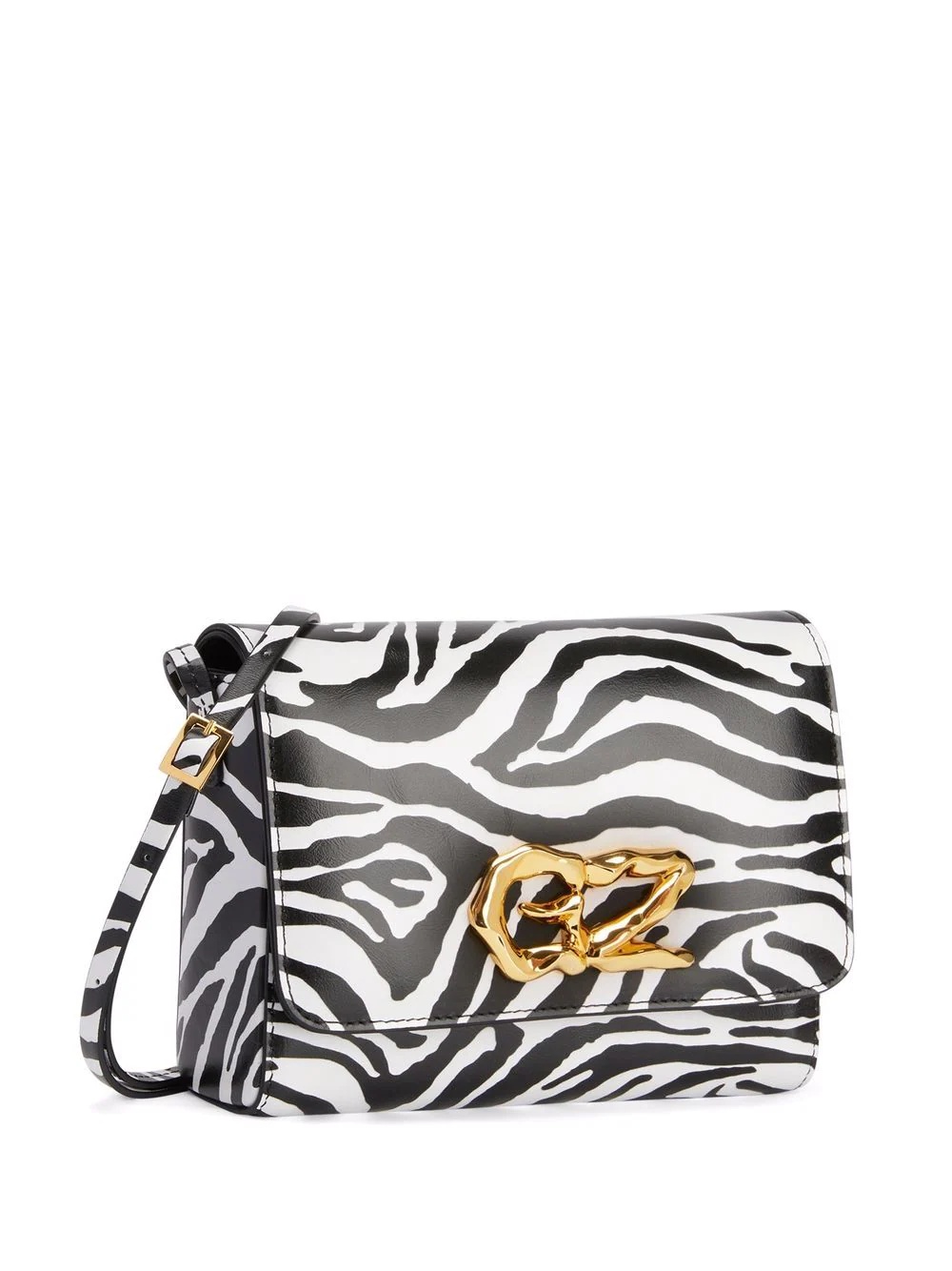 Thabit zebra-print crossbody bag - 4