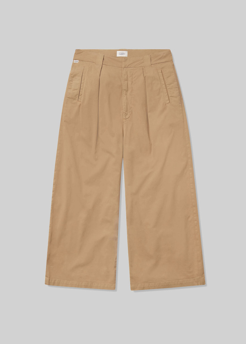 Cara Cropped Pleated Trouser In Nano 1