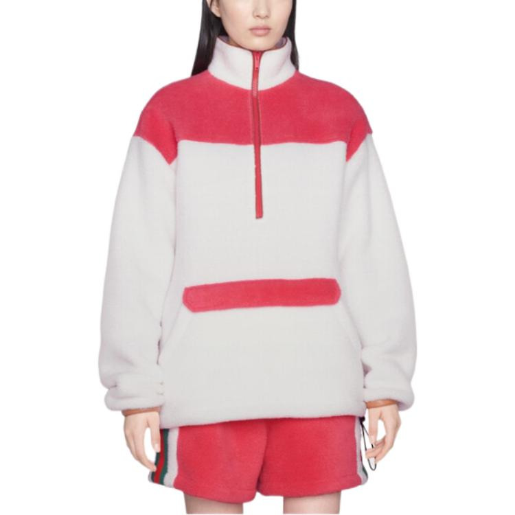 (WMNS) Gucci x The North Face Sweatshirt 'Off White Dark Pink' 673724-XJDUK-9799 - 5