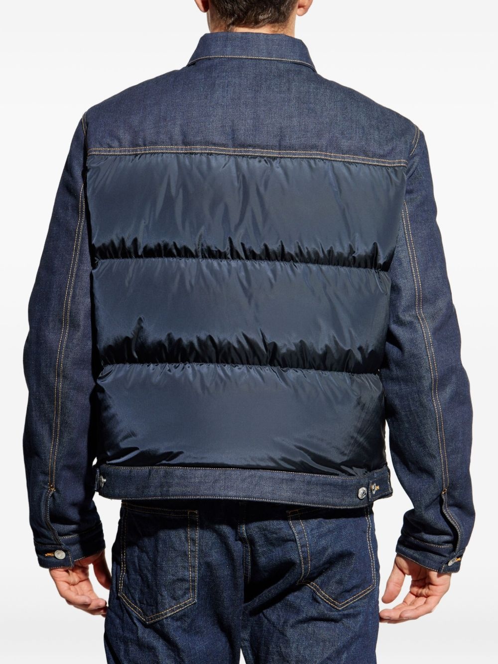 denim quilted jacket - 4
