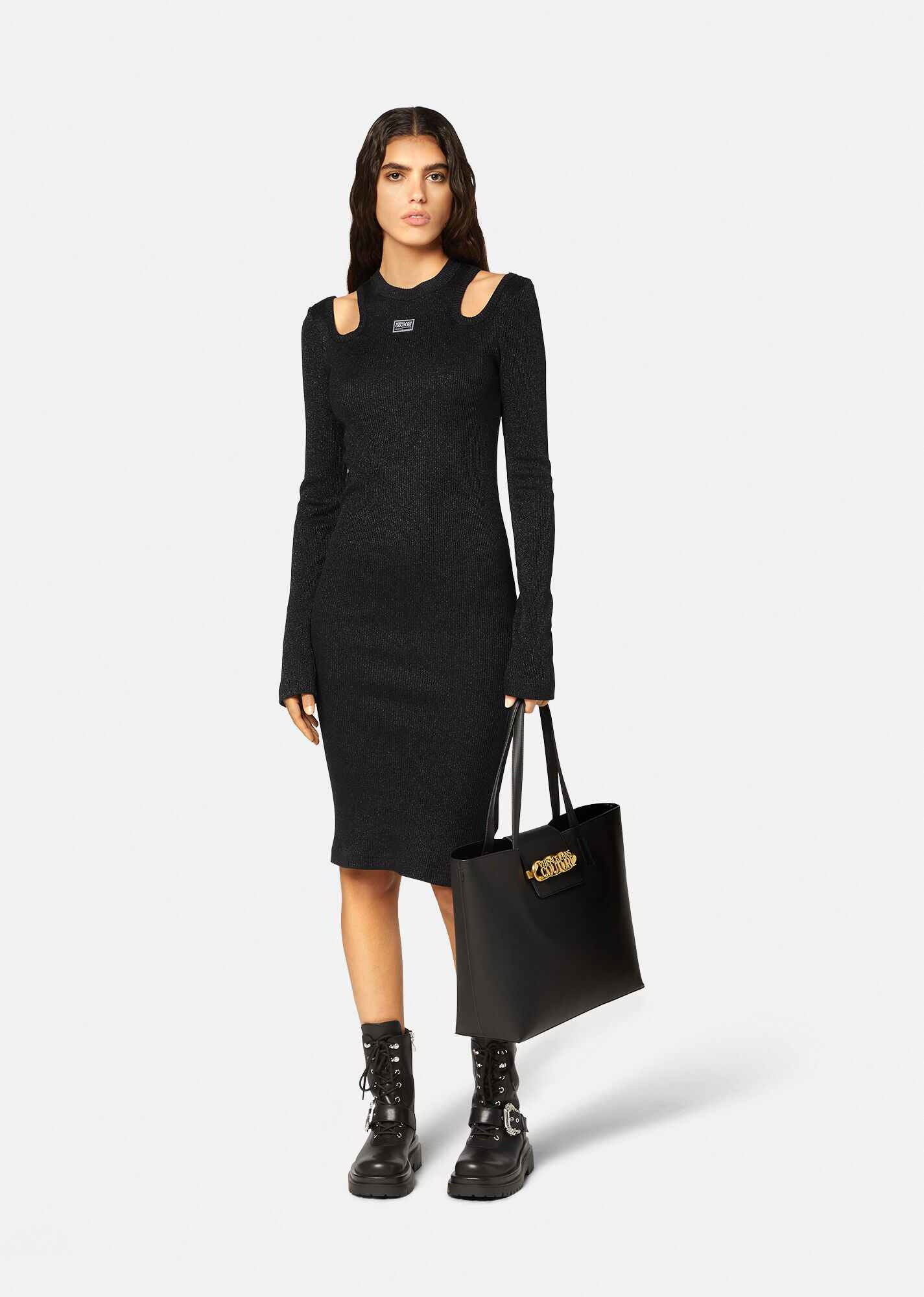 Logo Cut-Out Midi Dress - 2