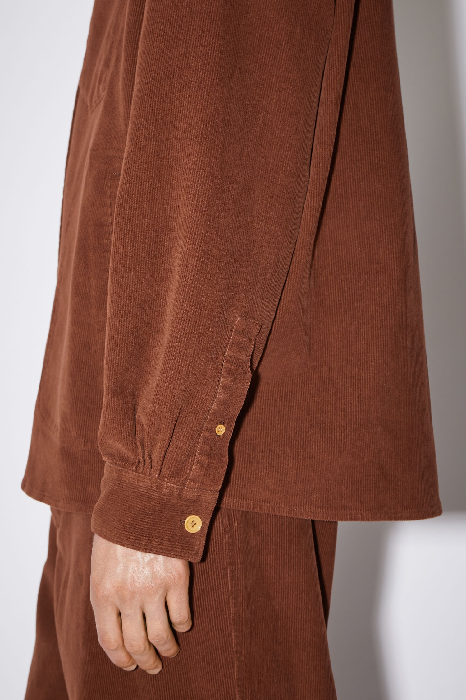 Corduroy shirt - Chestnut brown - 5