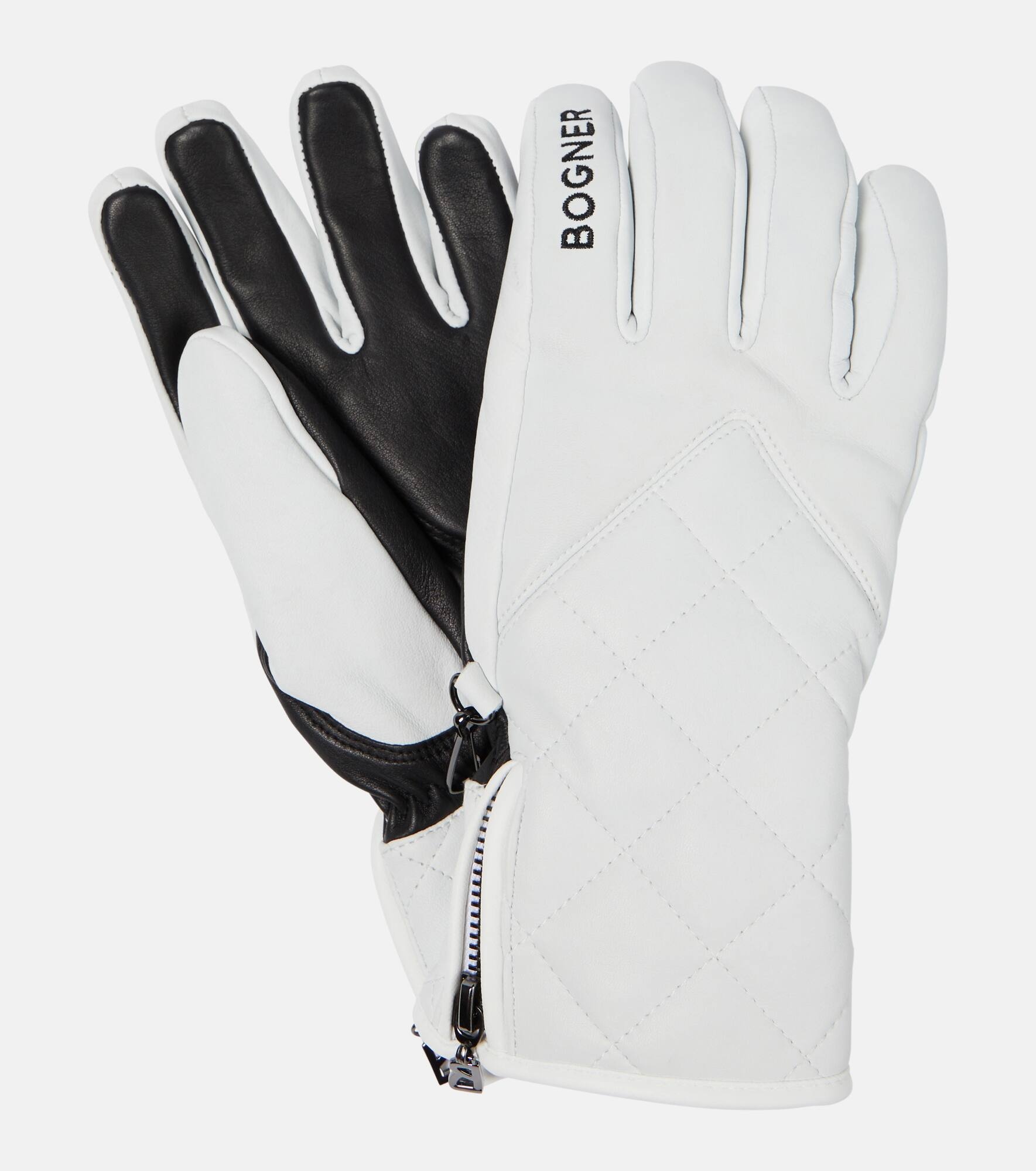 Dana quilted leather ski gloves - 1