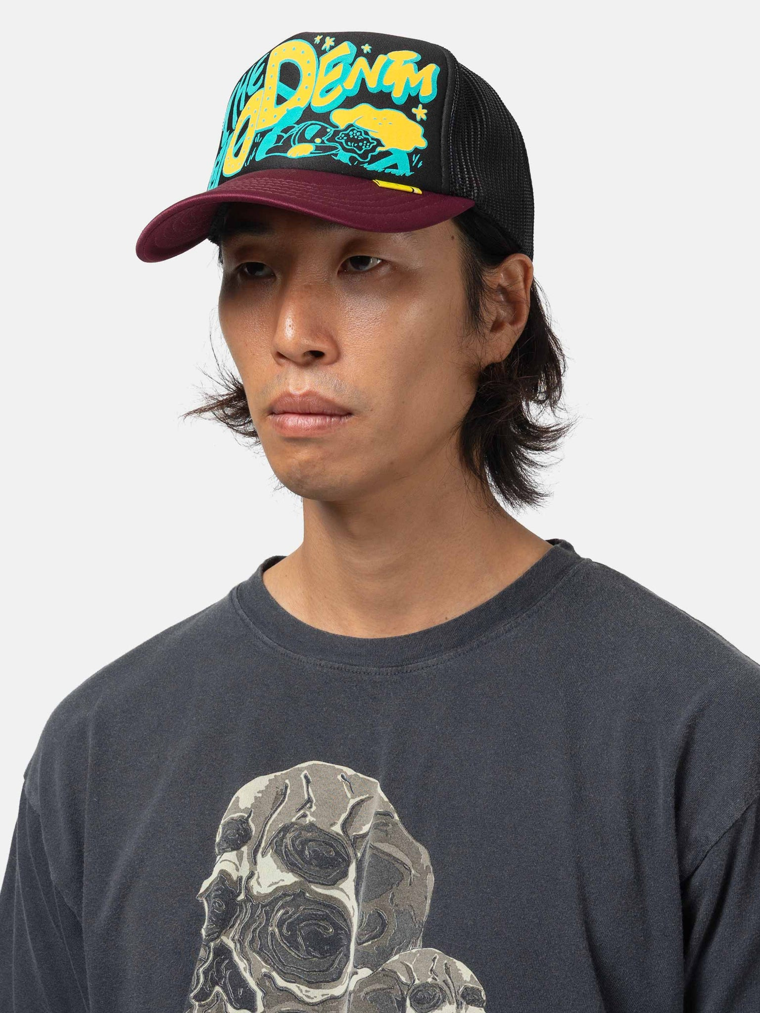TH.D.D.Track Cap BLKxBurgundy - 2