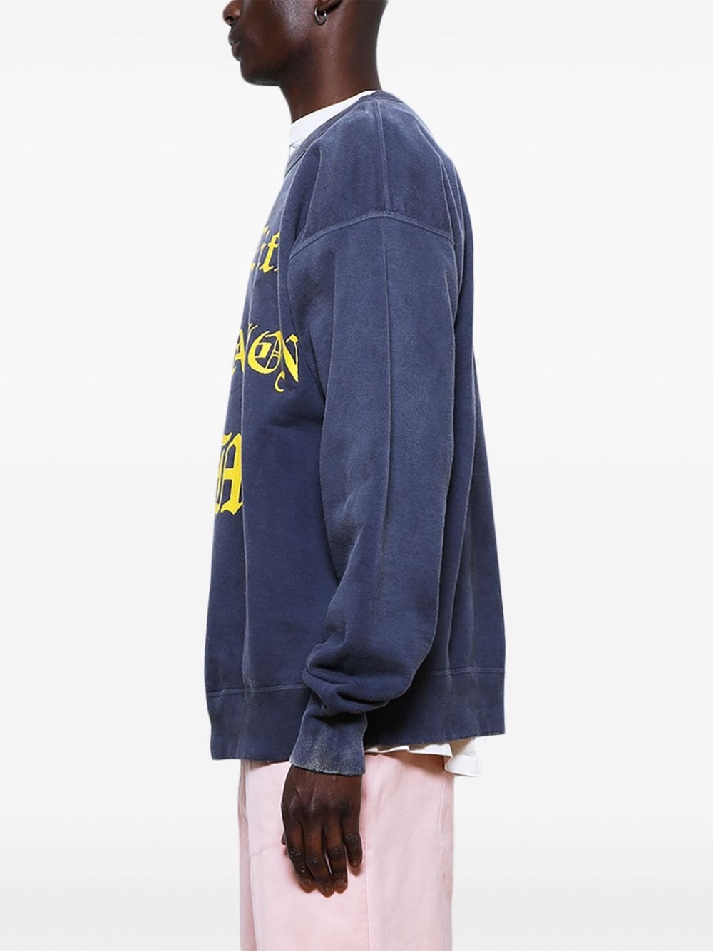 Fatal Life crew-neck cotton sweatshirt - 4