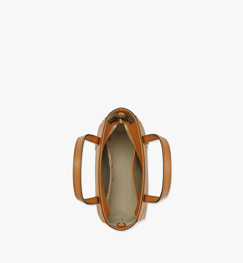 Aren Top-Zip Shopper in Visetos Leather Mix 4