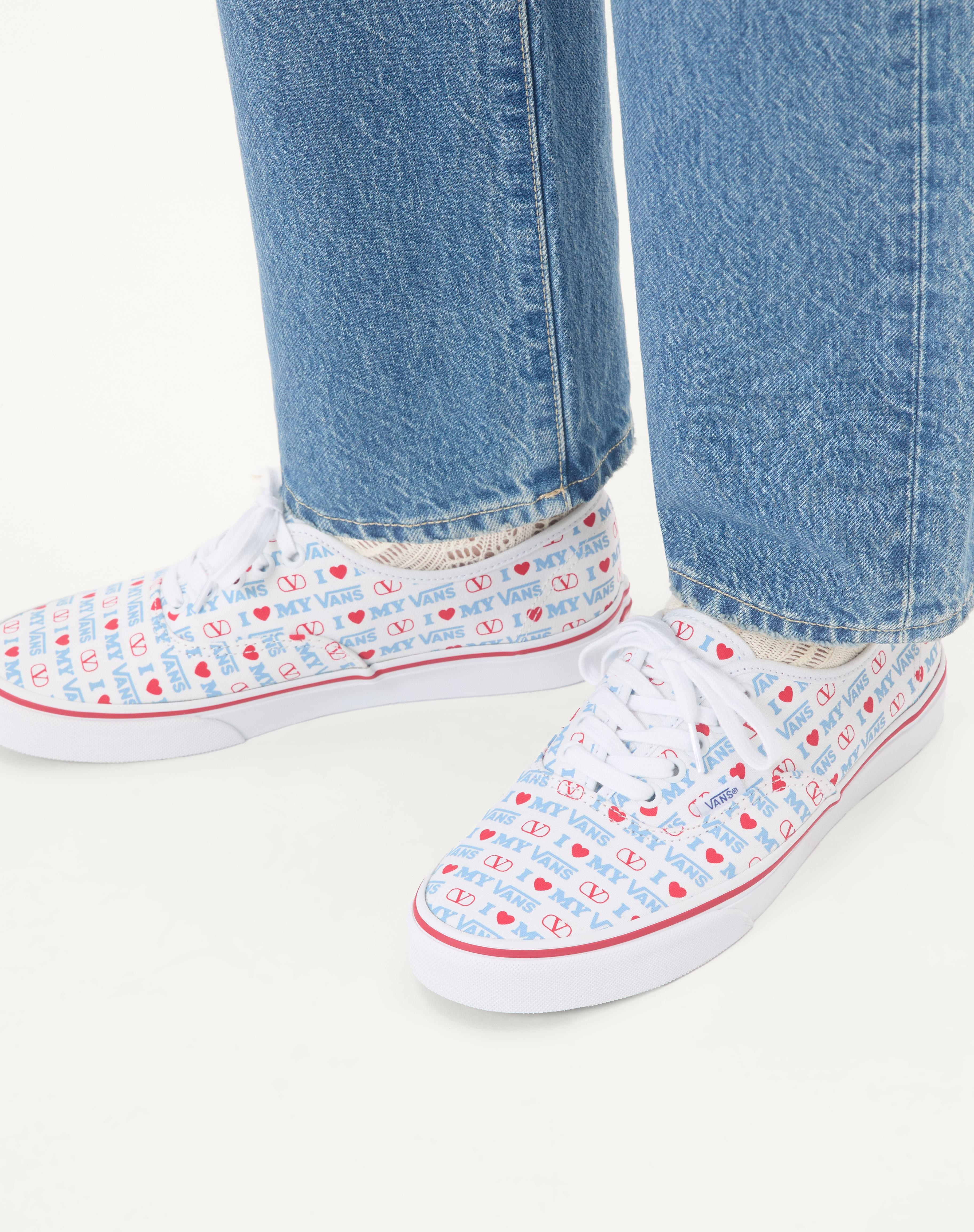 VALENTINO GARAVANI AND VANS LOW-TOP TRAINER IN VALENTINO VANS LOVE PRINT FABRIC - 2