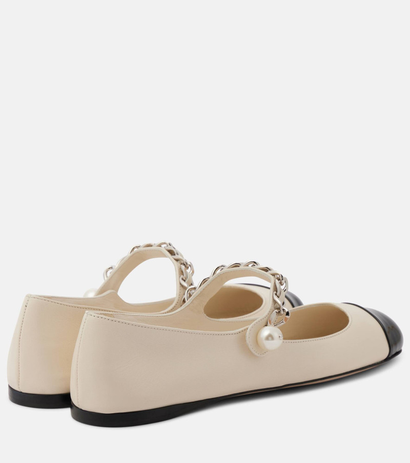 Miu Miu Chain-detail leather Mary Jane flats outlook
