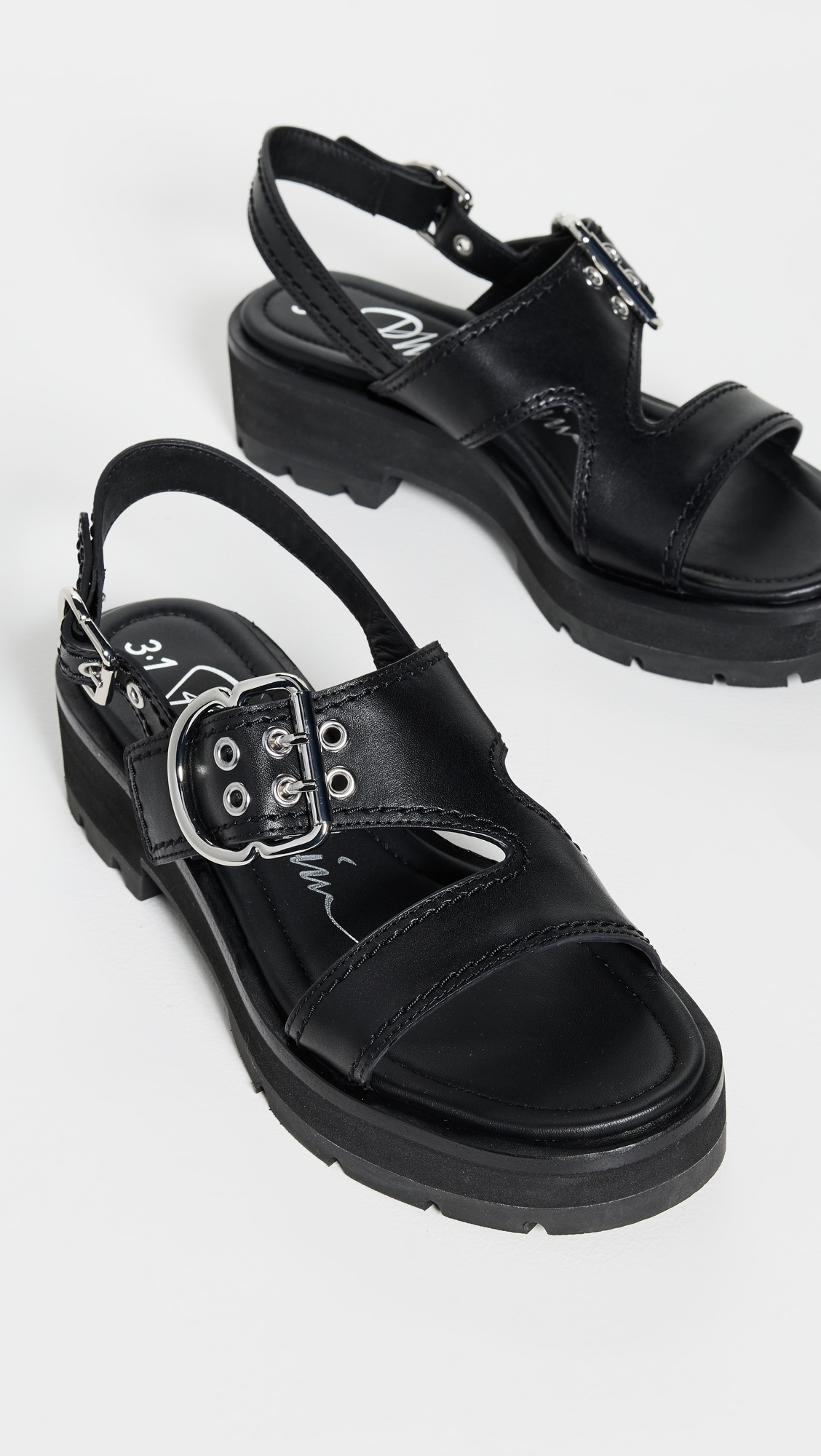 Z-Strap Lug Sole Sandals - 4