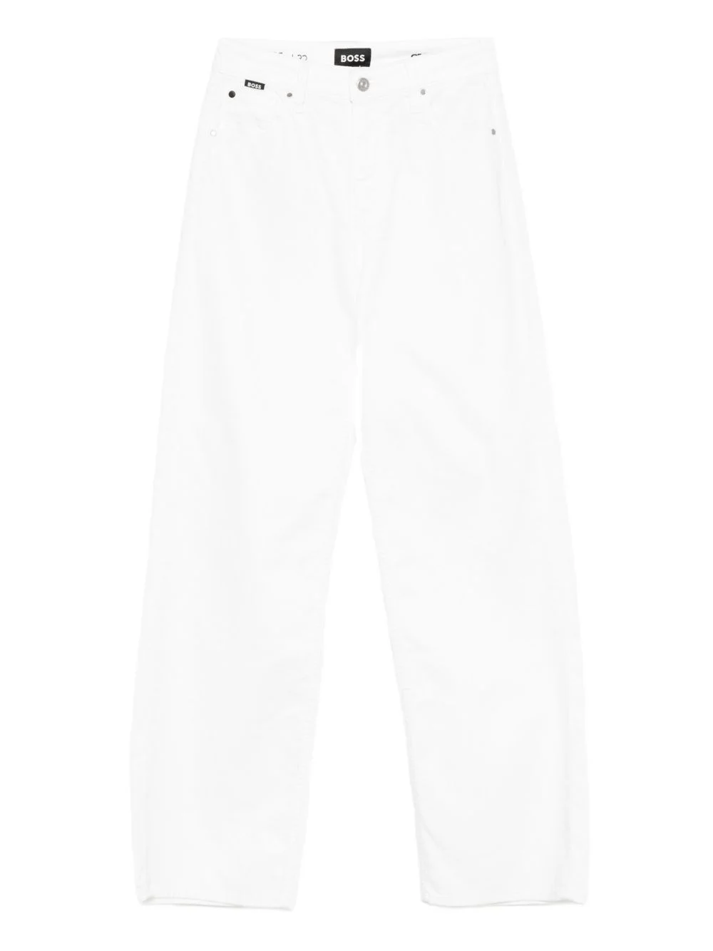 button-fly straight-leg jeans - 1