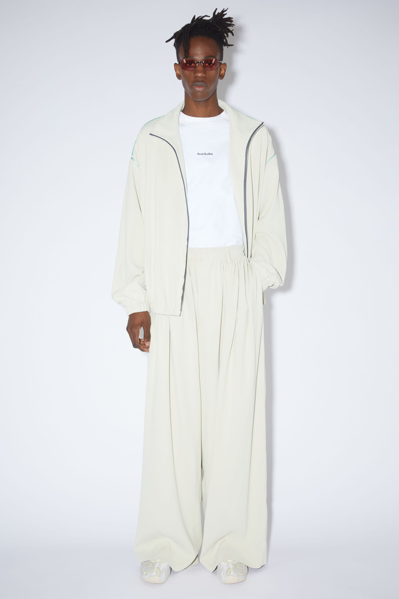 Acne Studios Gathered trousers - Milk white outlook