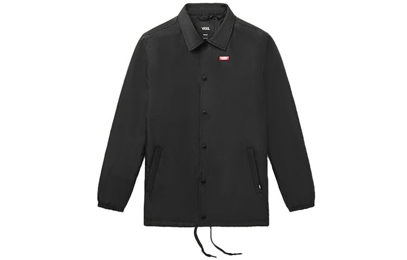Vans Vans Back Alphabet Logo Printing Jacket Couple Style Black VN0A489UBLK outlook