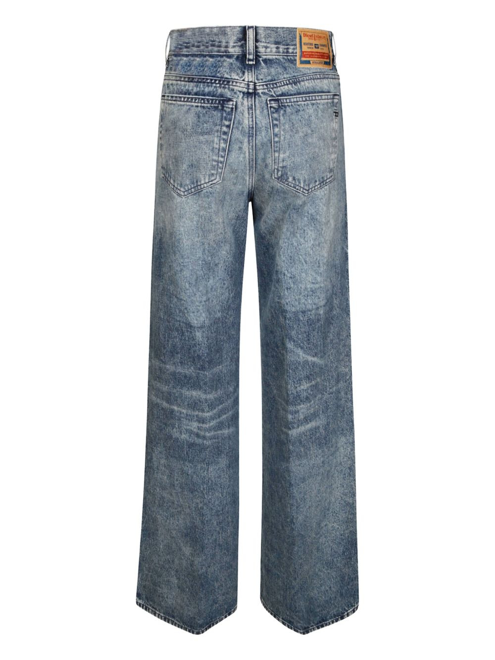 stonewashed-effect jeans - 2