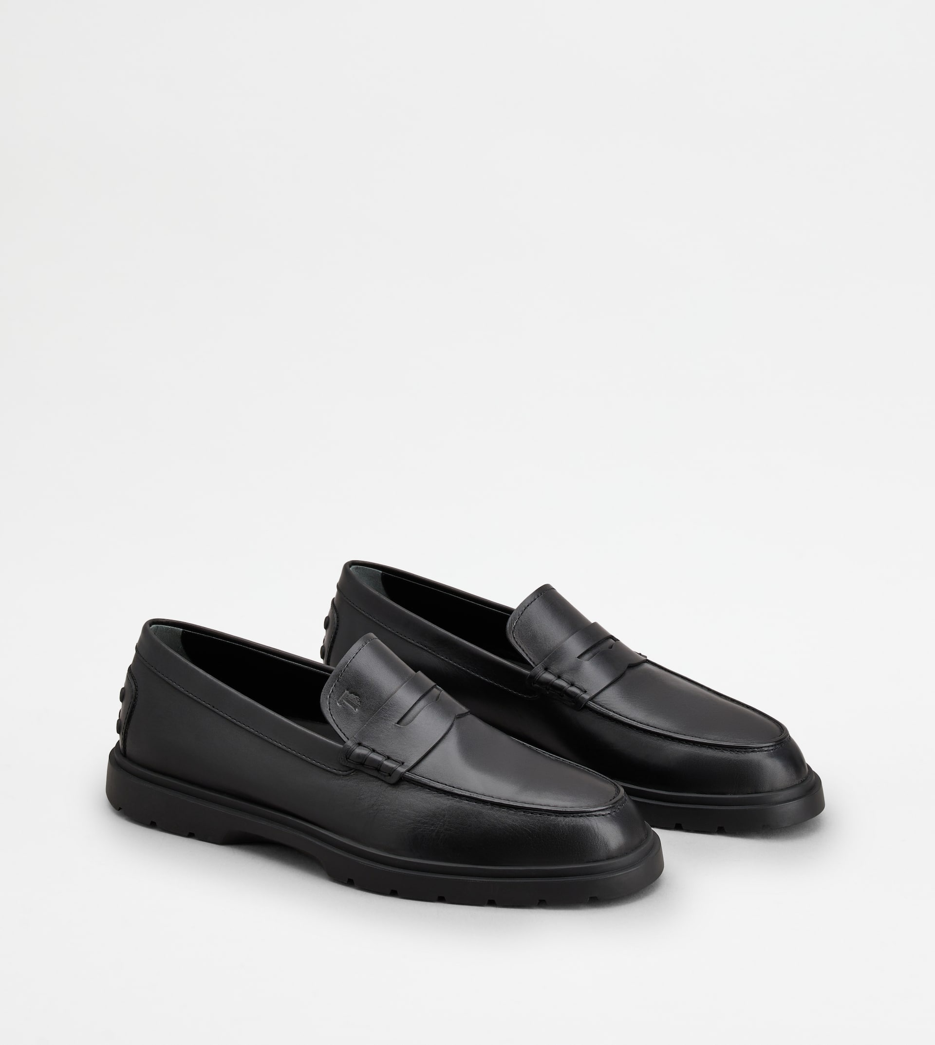 LOAFERS IN LEATHER - BLACK - 2