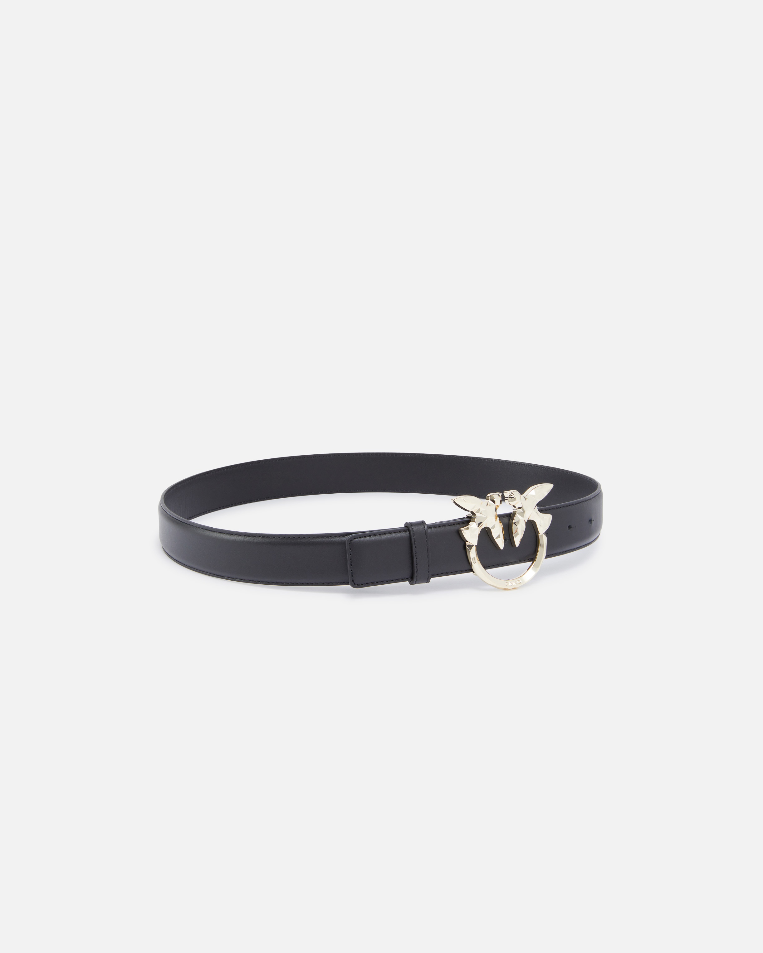 3CM LEATHER BELT WITH BIRD BUCKLE PINKO GALLERIA. - 2