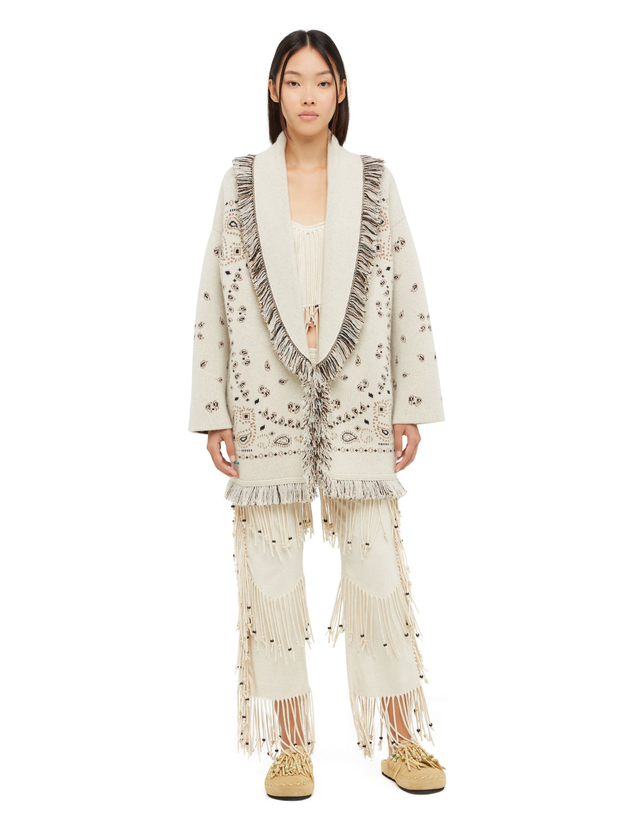 Bandana Jacquard Cardigan - 4