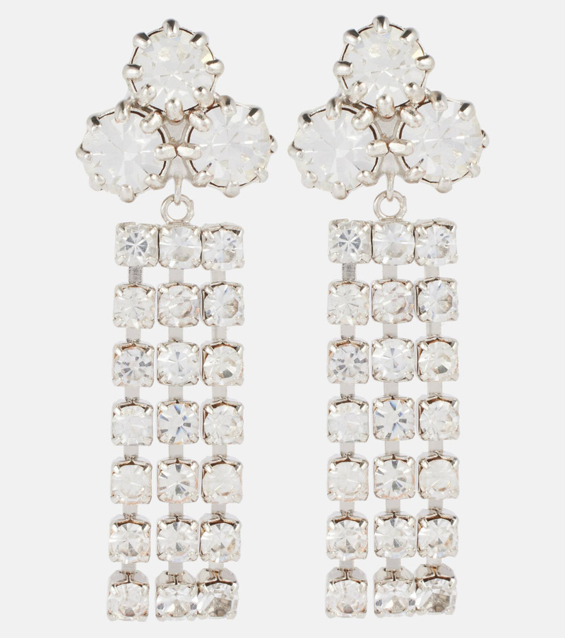 Crystal-embellished earrings - 1