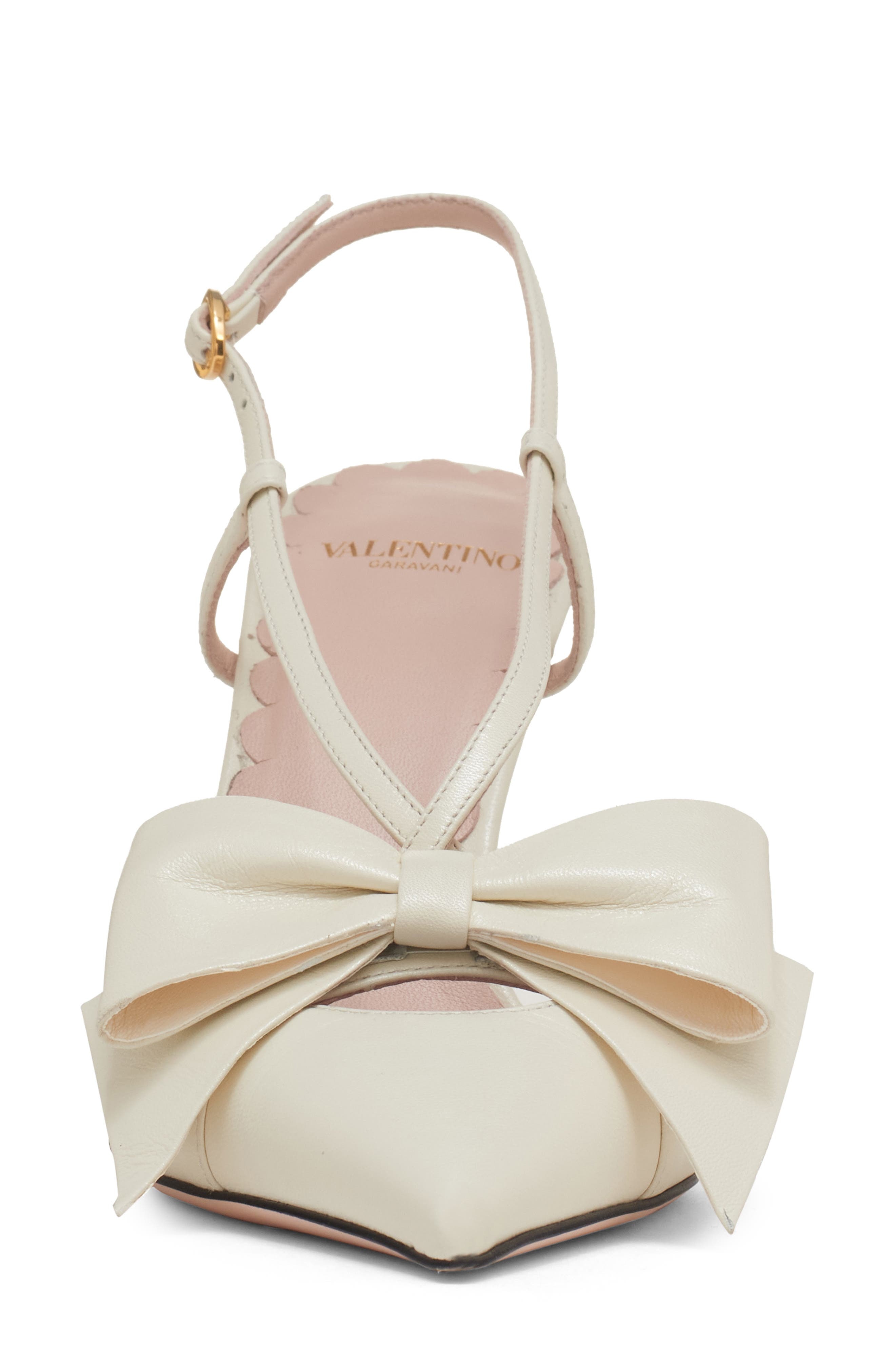 Valentino Garavani Bowow Slingback Pump in Ivory at Nordstrom - 4
