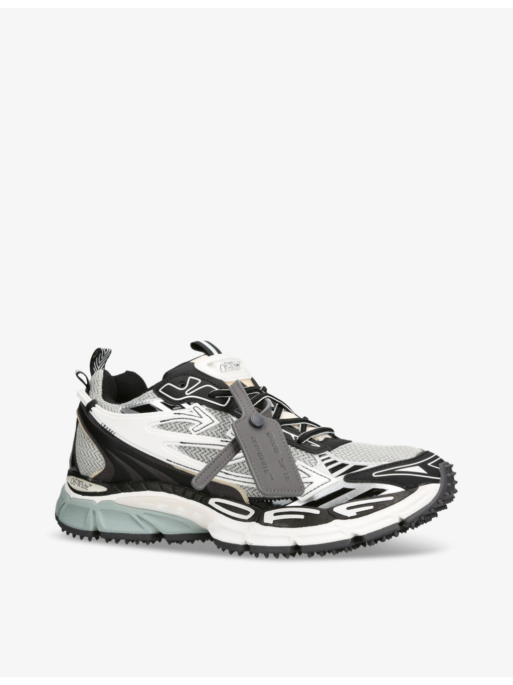Be Right Back mesh and faux-leather low-top trainers - 3