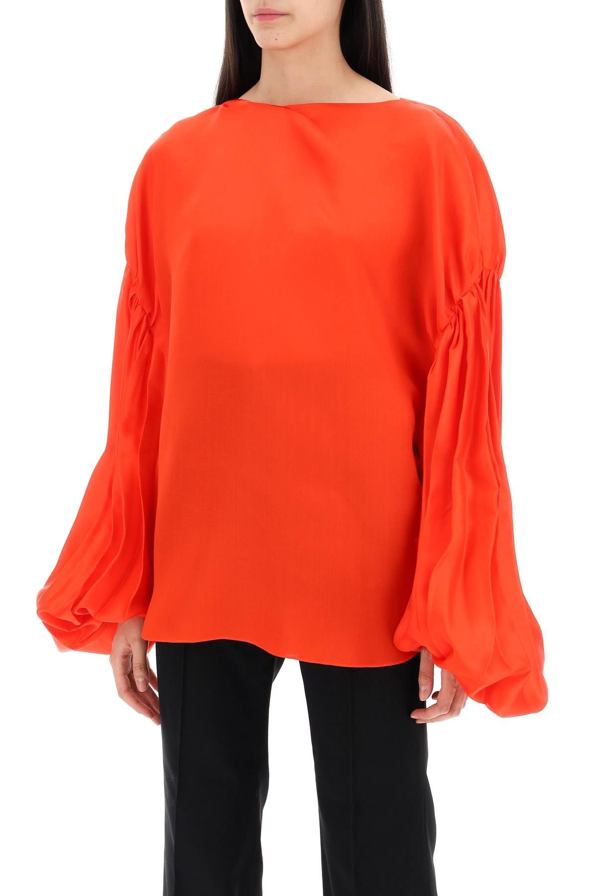 "QUICO BLOUSE WITH PUFFED SLEEVES - 10