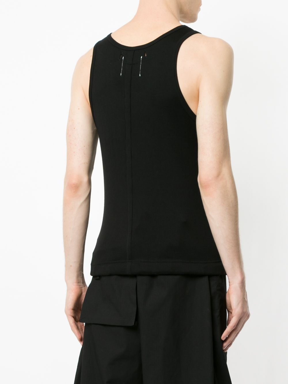 contrast patch vest top - 4