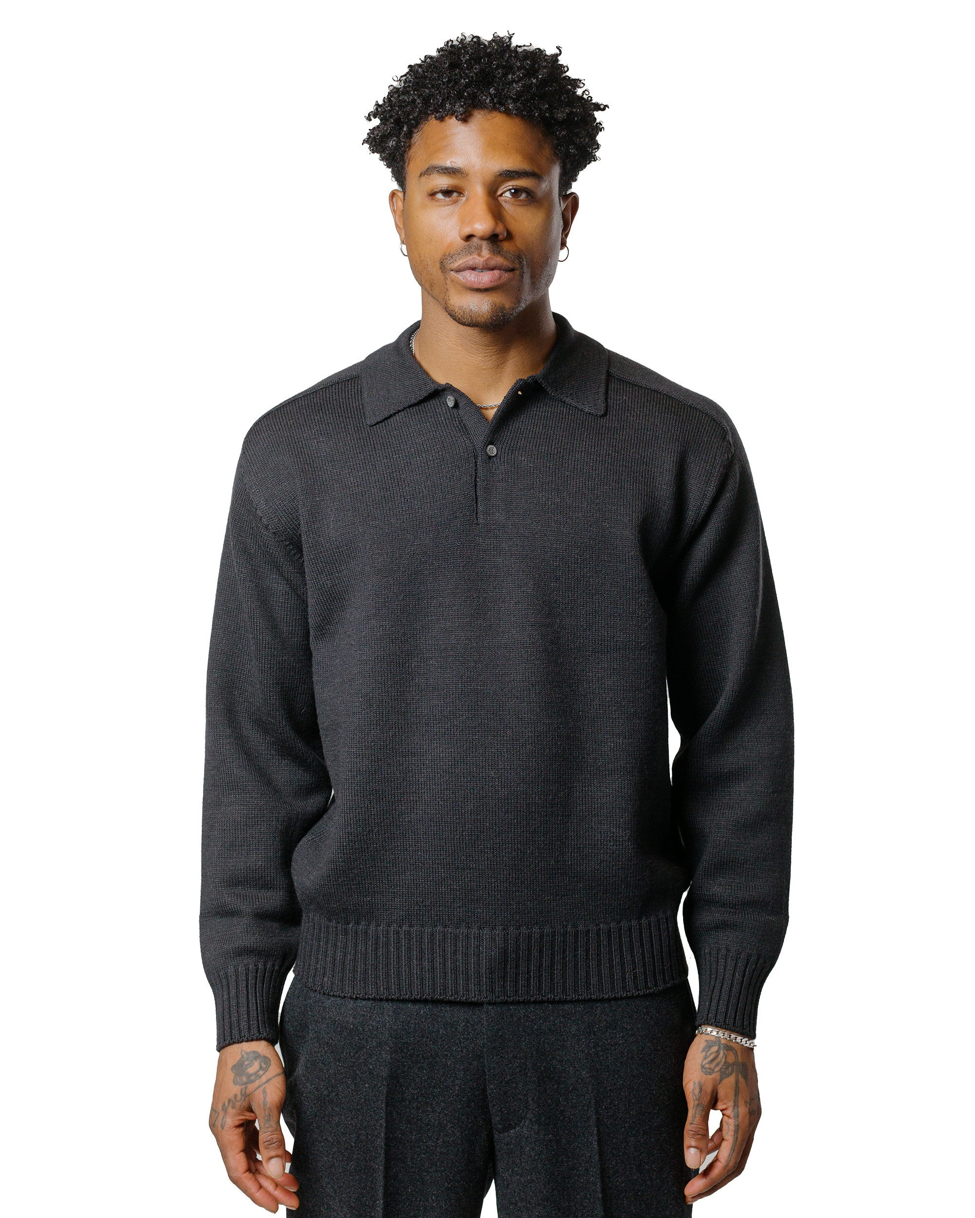 Knit Polo Graphite - 2