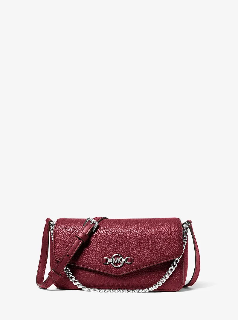 Kacey Extra-Small Pebbled Leather Crossbody Bag - 1