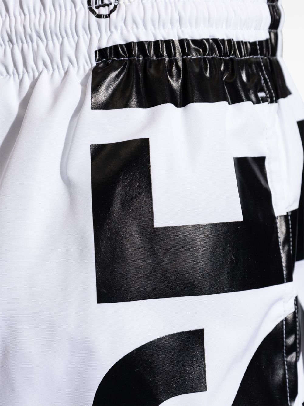 logo-print swim shorts - 2