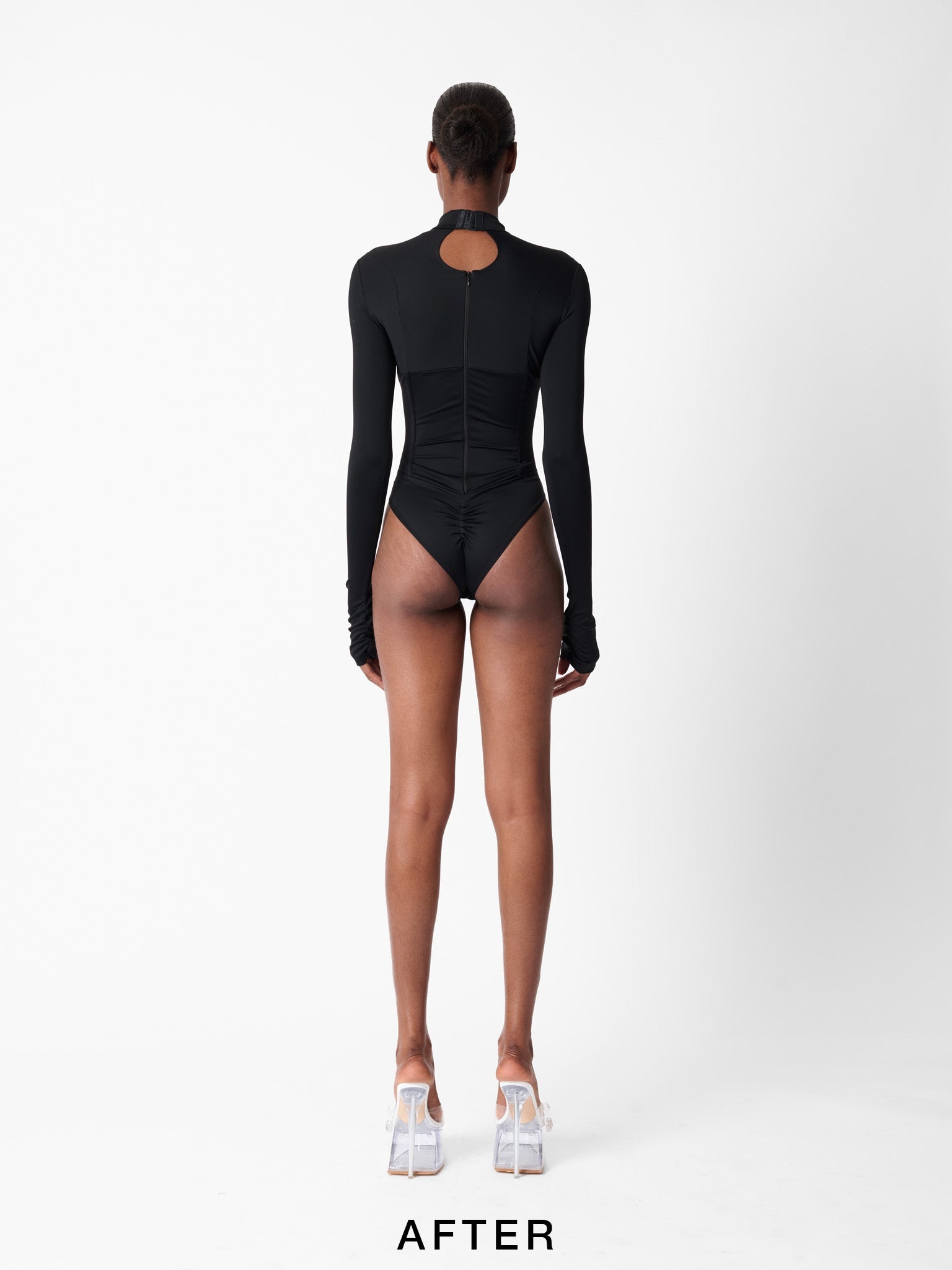 CAT CALL PADDED BODYSUIT BLACK - 10