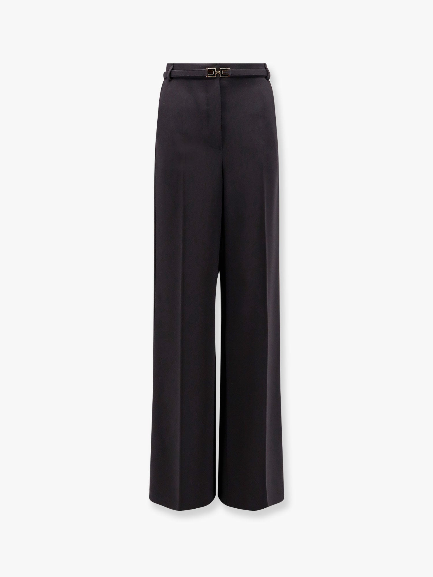 ELISABETTA FRANCHI - Elisabetta Franchi Tuxedo Trouser With Belt And Enamelled Detail - 1