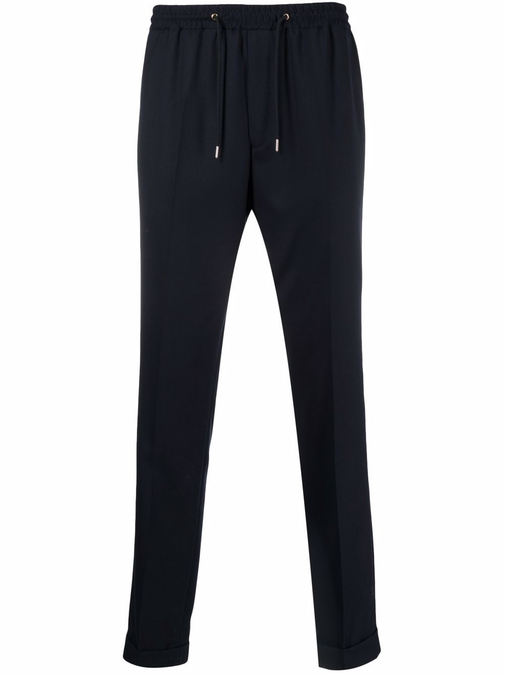 drawstring tapered leg trousers - 1