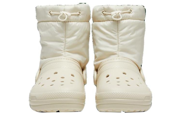 (WMNS) Crocs Classic Lined Neo Puff Boots 'Beige' 206630-2Y2 - 5