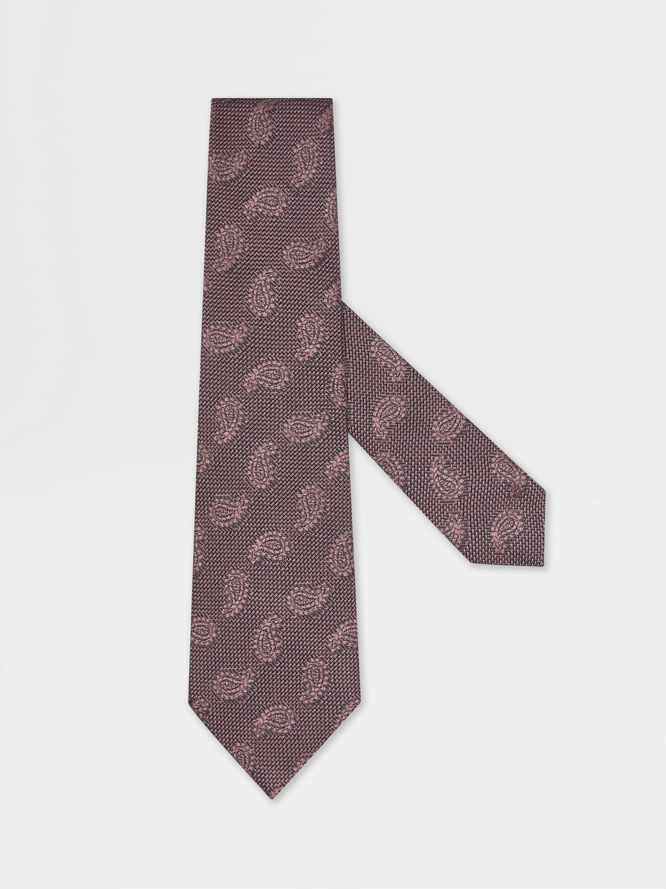 LIGHT PINK SILK TIE - 1