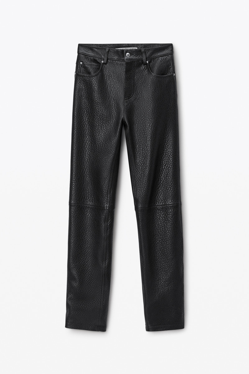 Slim-Leg Pants in Primal Lambskin Leather 1