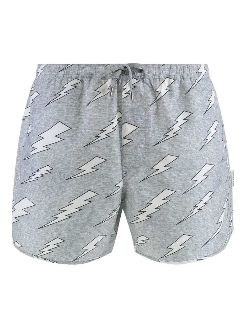 Rain Bolts-print swim shorts 1