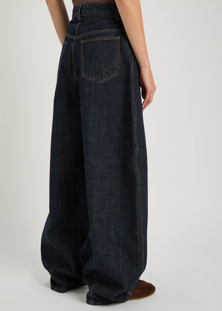 Jacquemus La Ovalo De-nîmes Wide Barrel-leg Jeans - 3