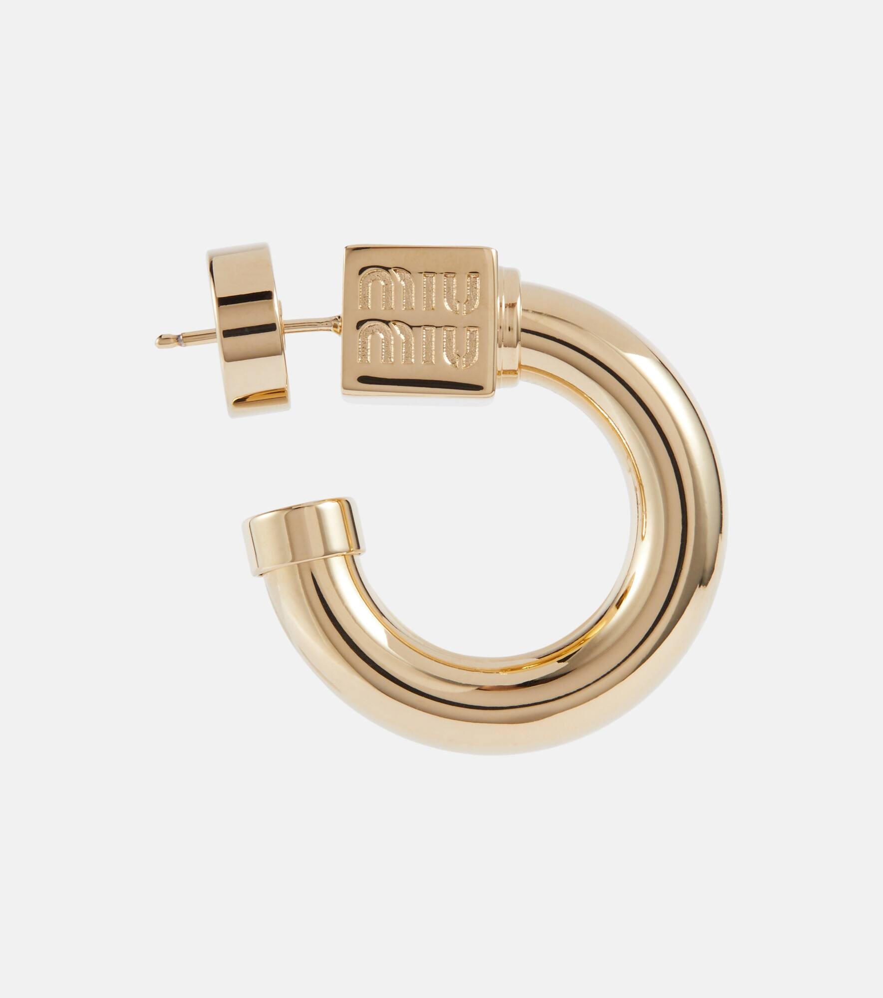 Logo hoop earrings - 2
