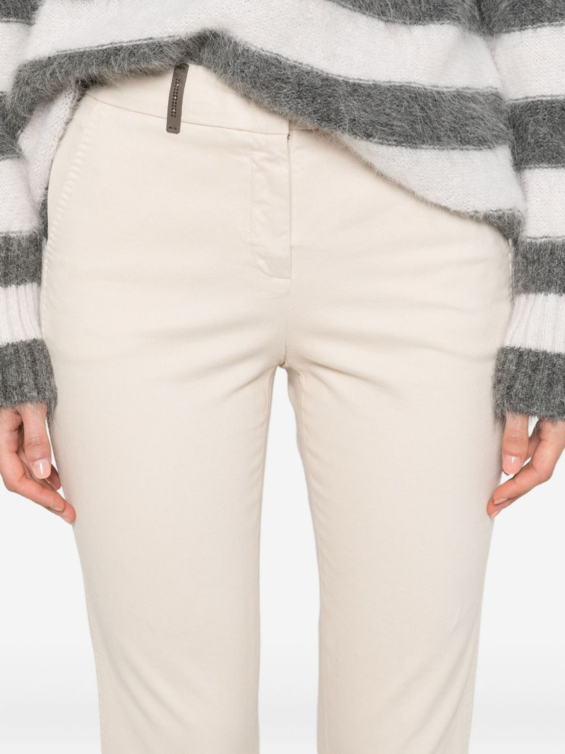 logo-detail cotton trousers 5