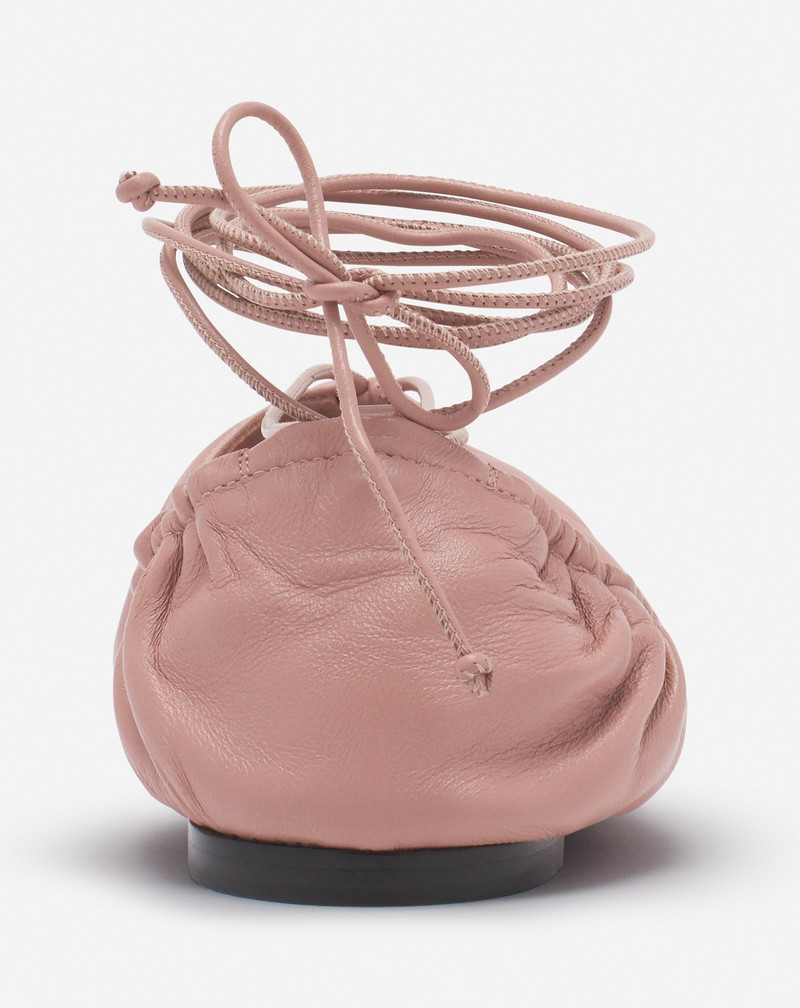 MESURE LACE-UP LEATHER BALLERINA 3