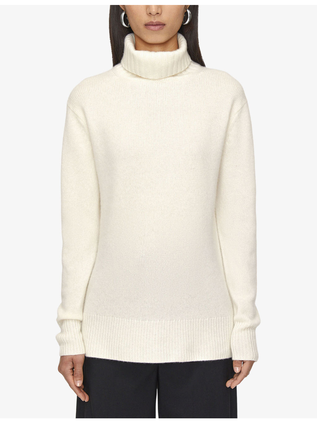 Relaxed-Fit High-Neck Cashmere Jumper - 3