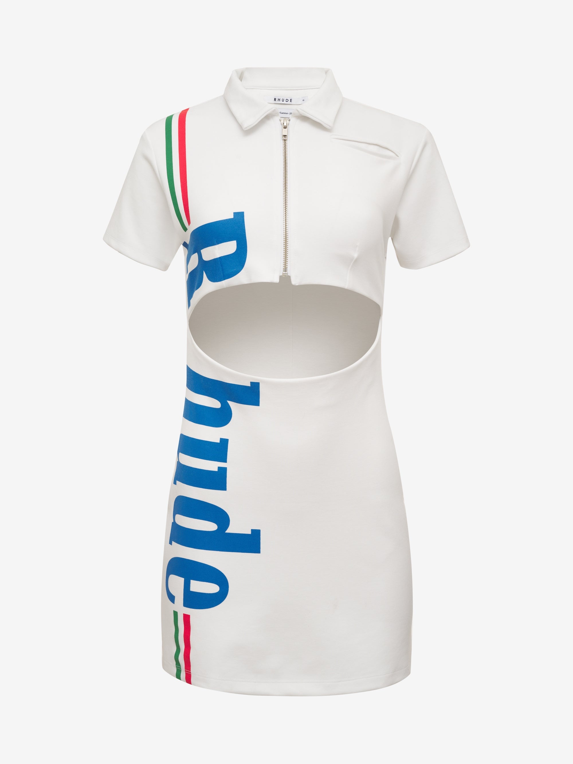 RHUDE LOGO POLO DRESS - 1