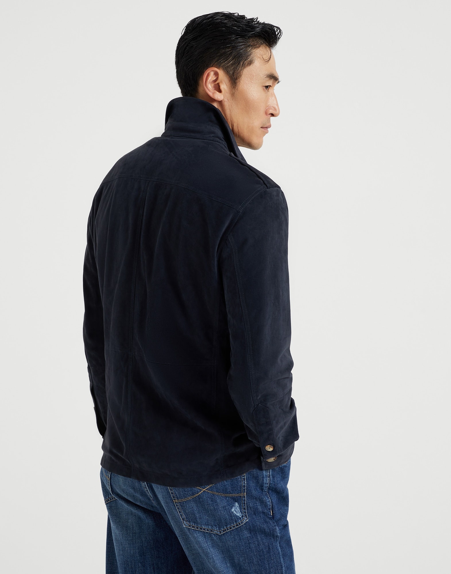 Double face suede unlined safari jacket - 2